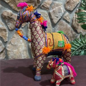 Two Vintage Rajasthani horses